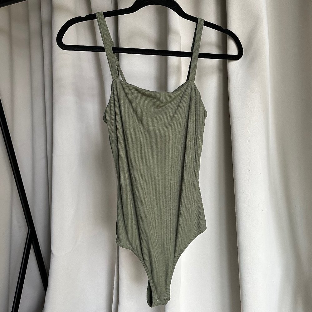 Hollister slim tank ribbed bodysuit